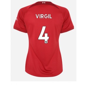 Liverpool Virgil van Dijk #4 kläder Kvinnor 2022-23 Hemmatröja Kortärmad